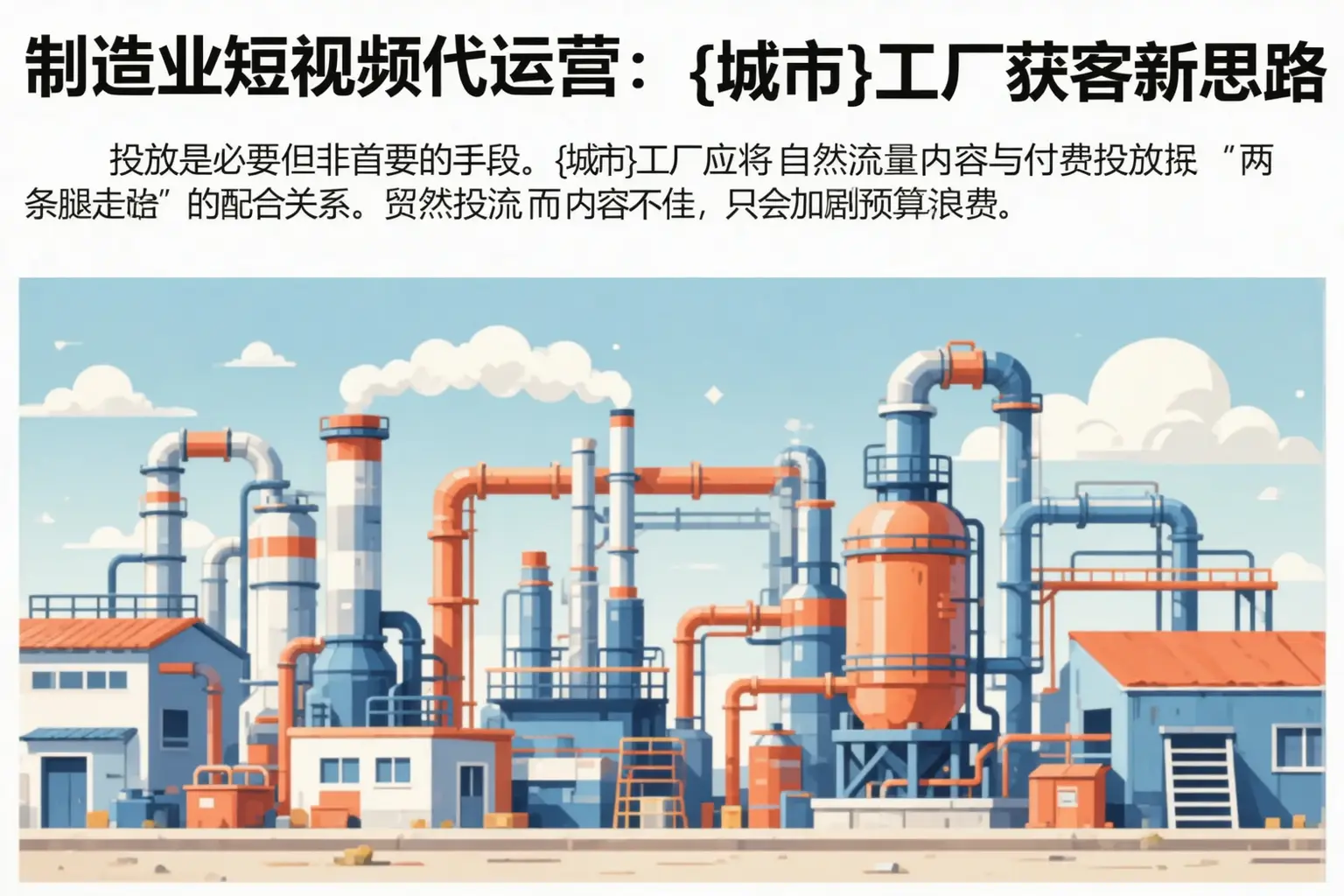 制造业短视频代运营：蚌埠工厂获客新思路
