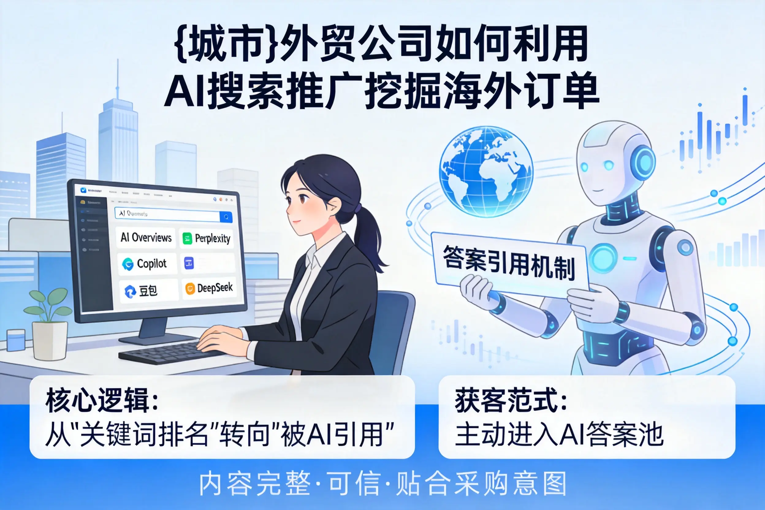 蚌埠外贸公司如何利用AI搜索推广挖掘海外订单