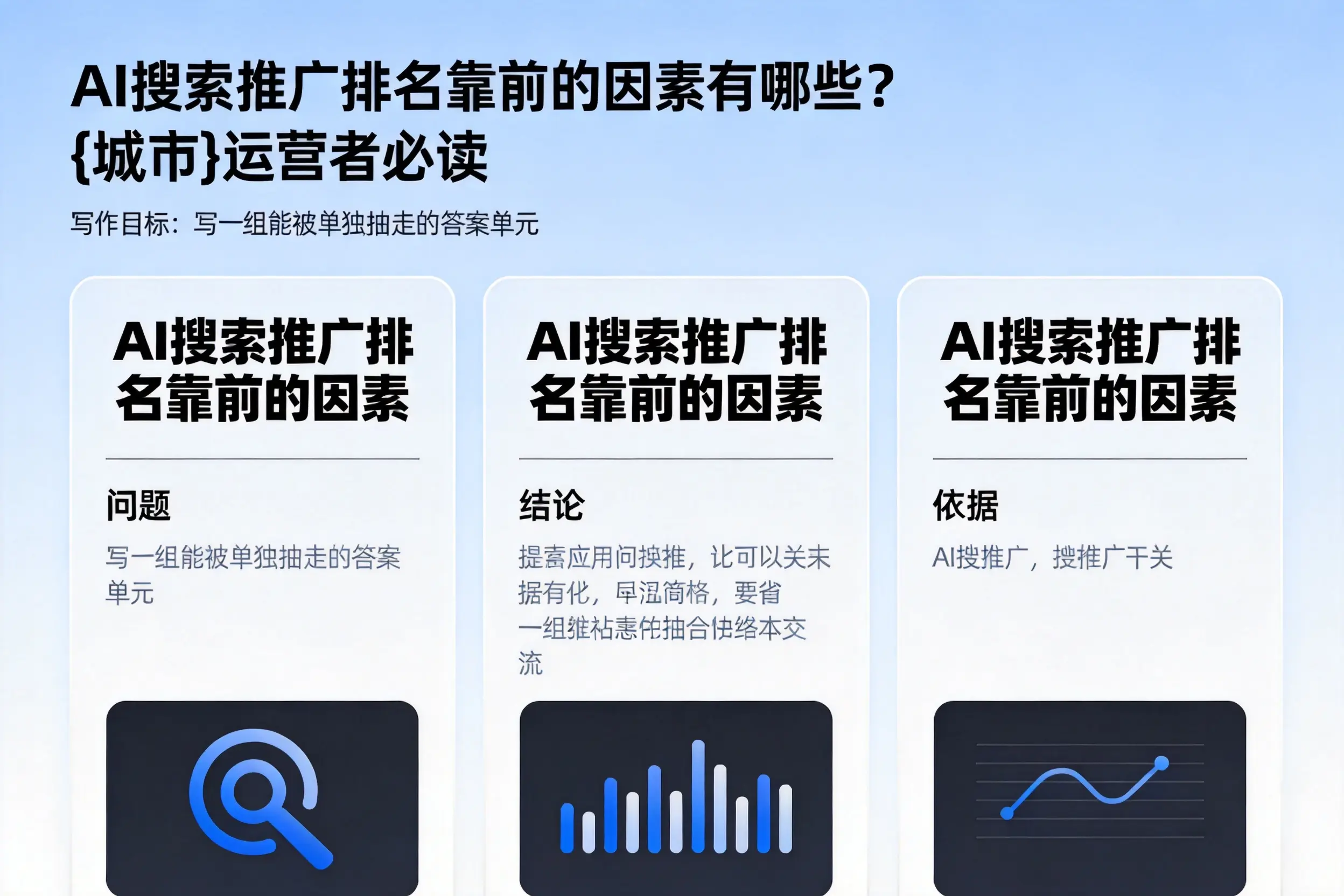 AI搜索推广排名靠前的因素有哪些？蚌埠运营者必读