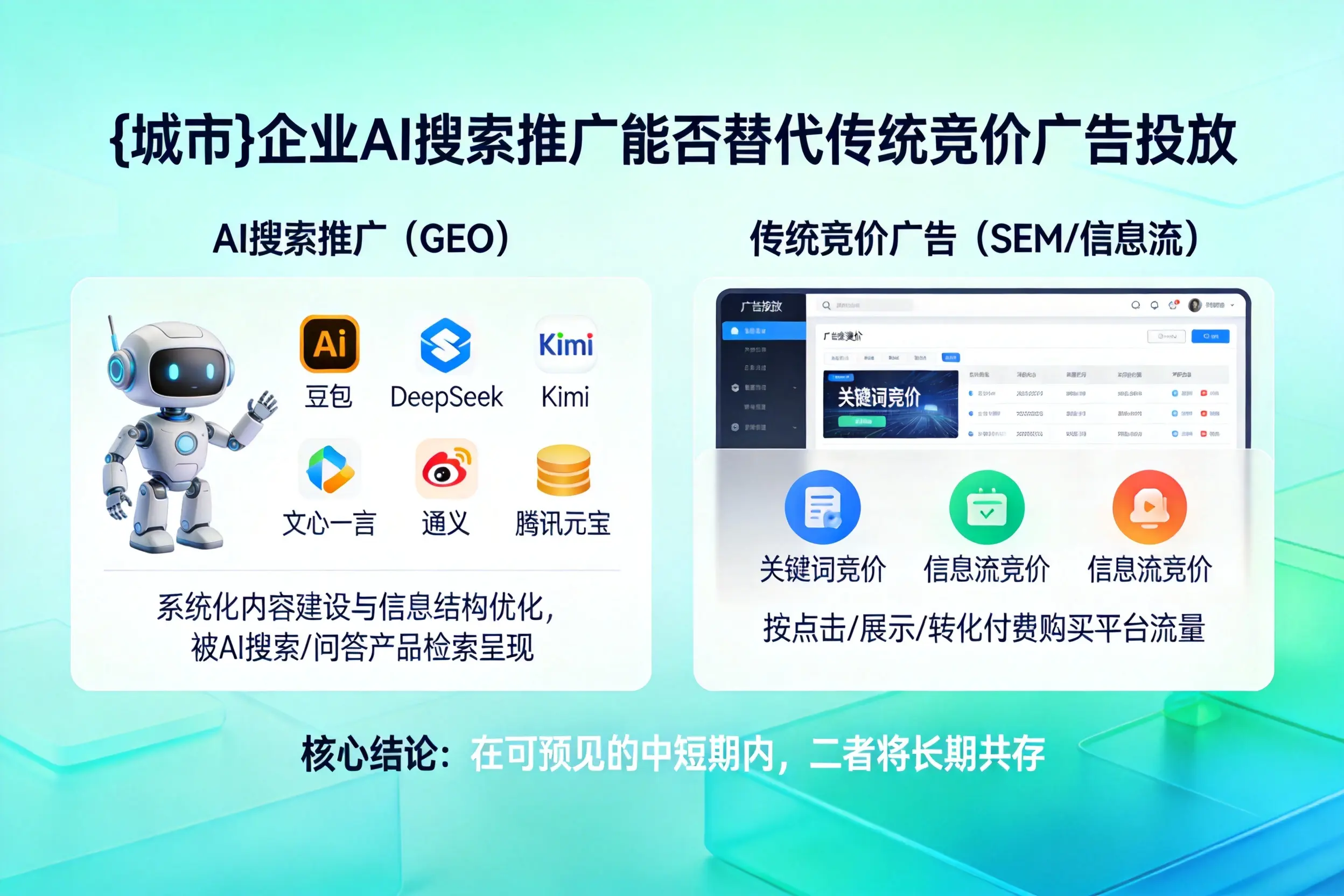 蚌埠企业AI搜索推广能否替代传统竞价广告投放