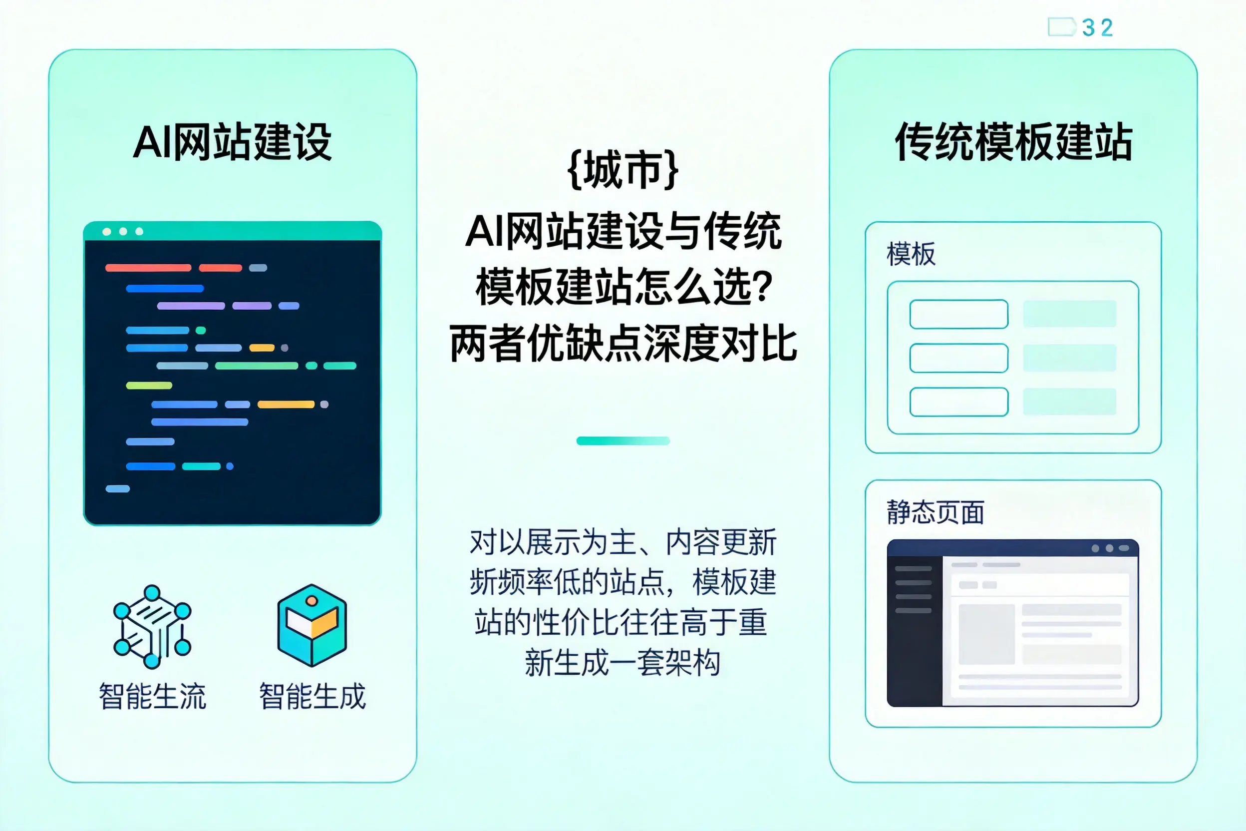 蚌埠AI网站建设与传统模板建站怎么选?两者优缺点深度对比