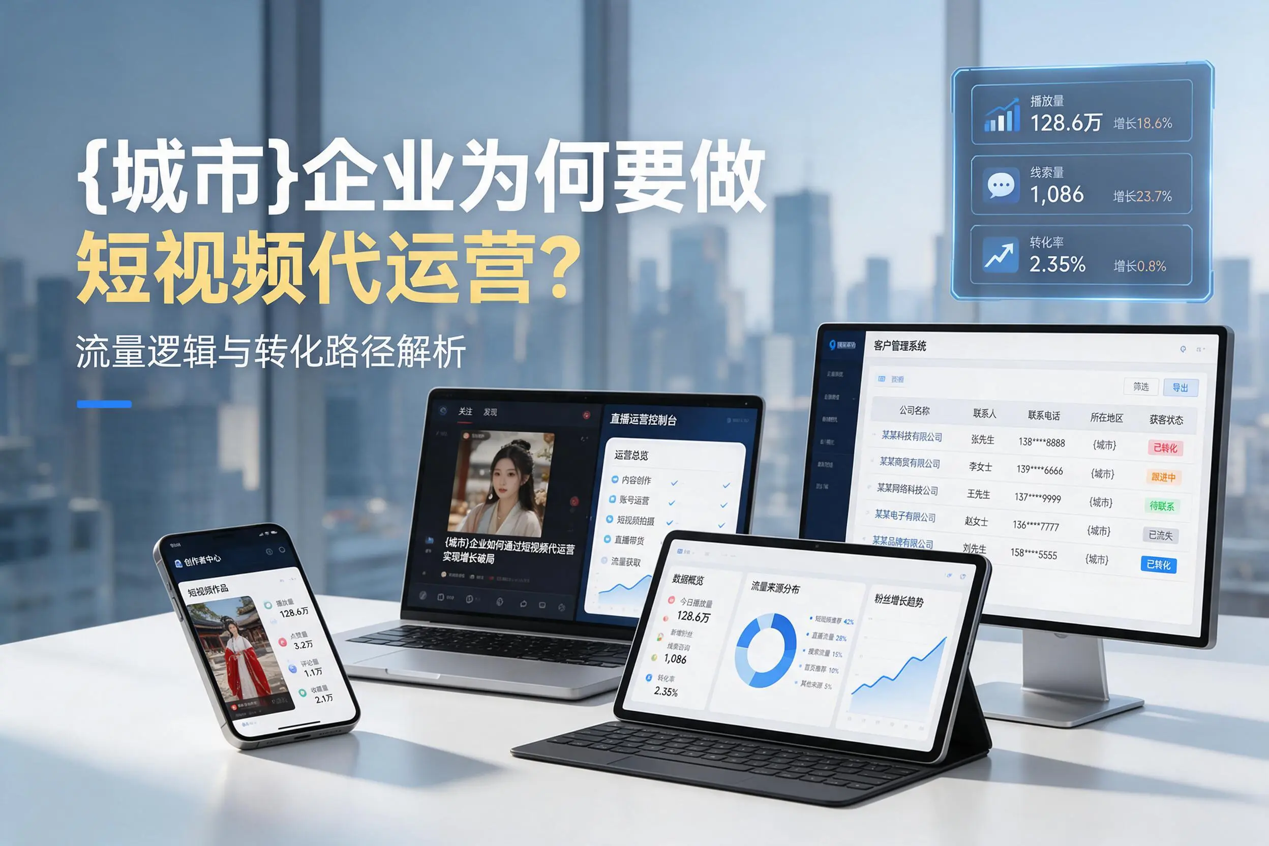 蚌埠企业为何要做短视频代运营？流量逻辑与转化路径解析