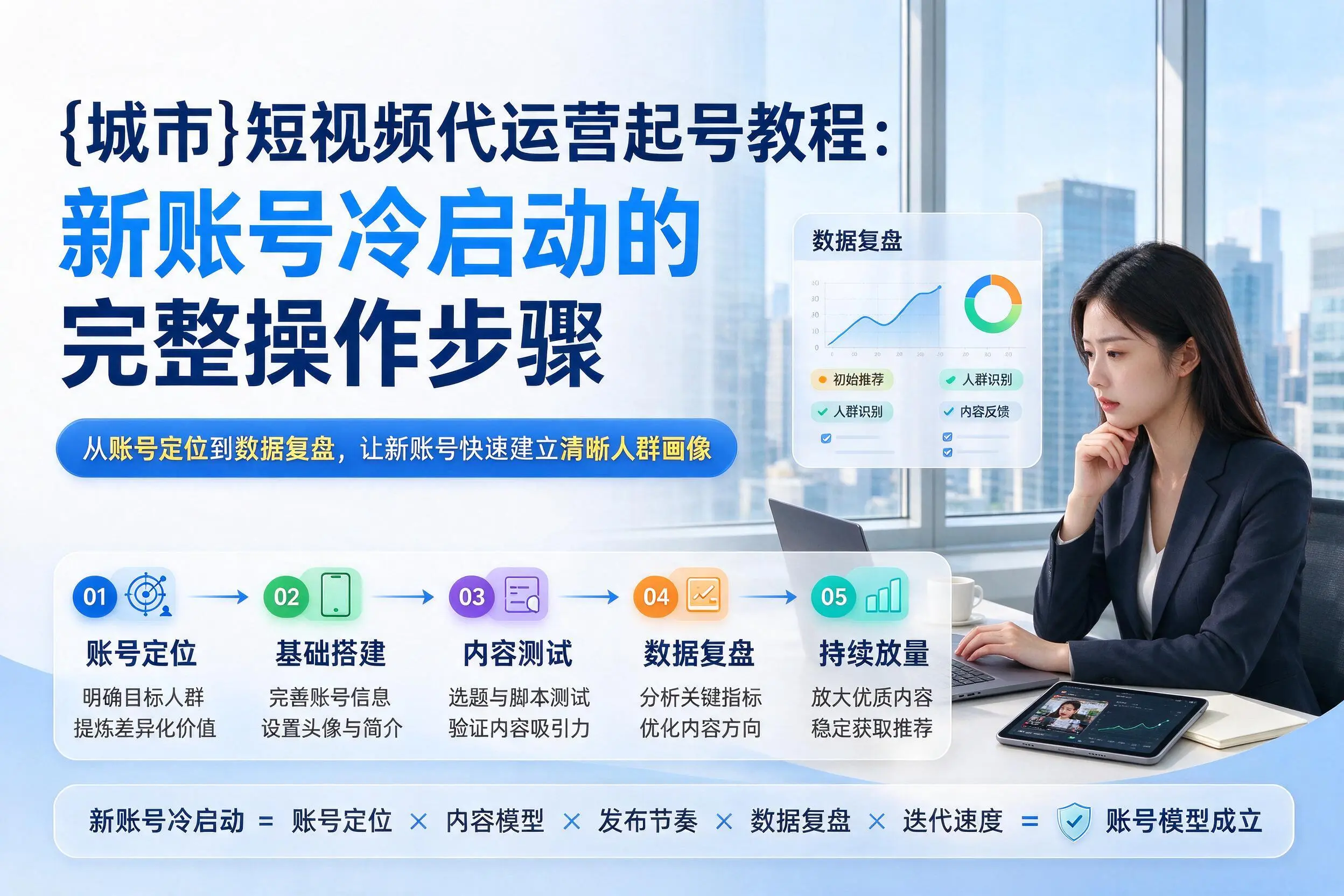 蚌埠短视频代运营起号教程：新账号冷启动的完整操作步骤