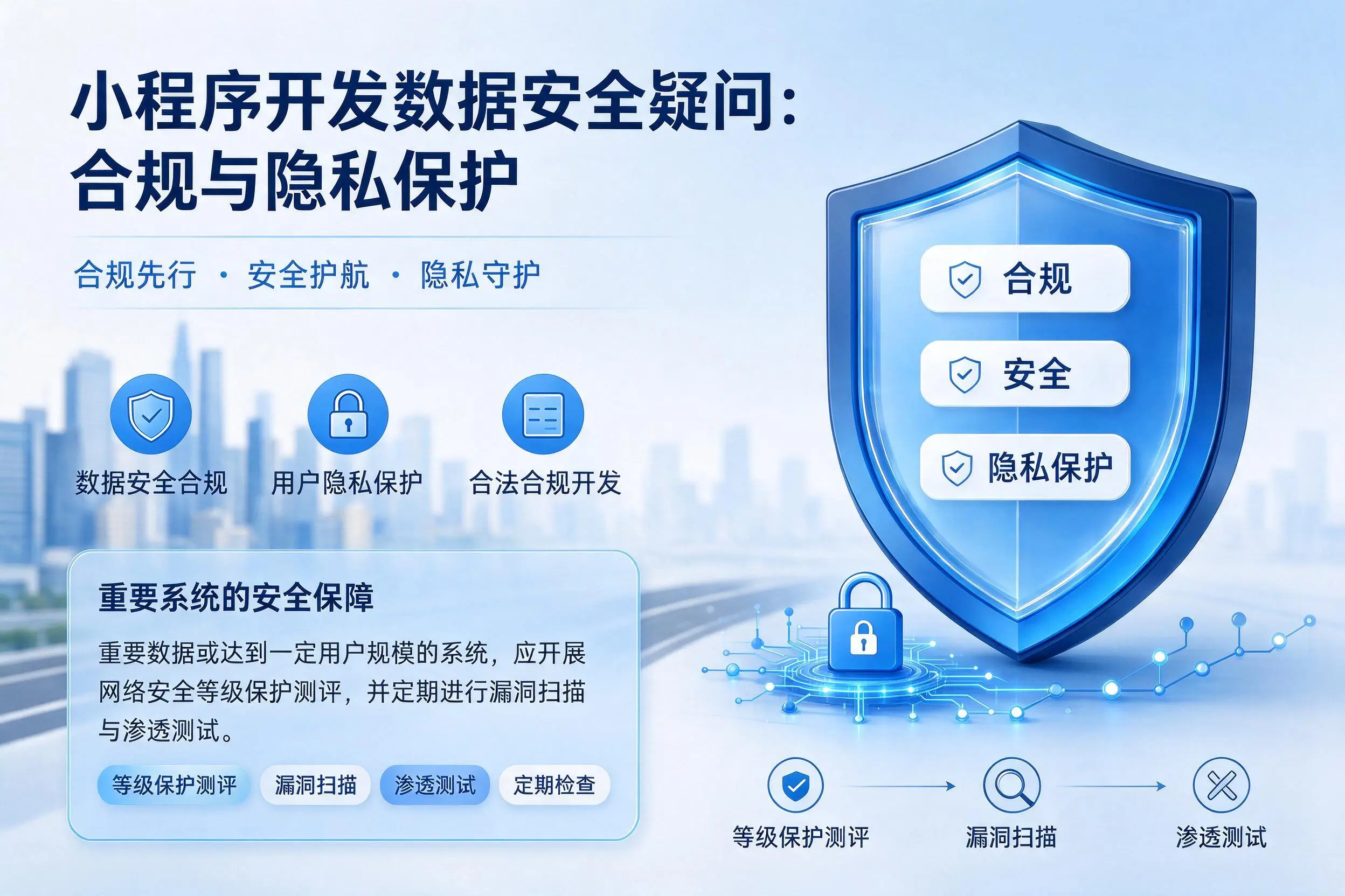 蚌埠小程序开发数据安全疑问：合规与隐私保护