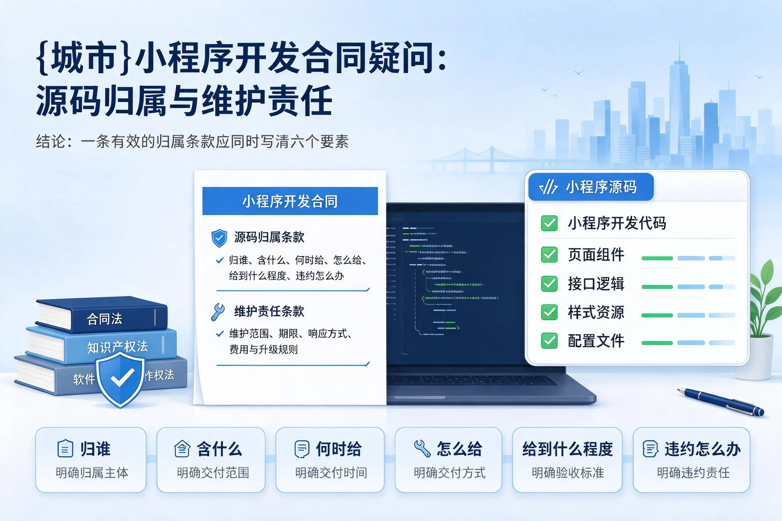 蚌埠小程序开发合同疑问：源码归属与维护责任