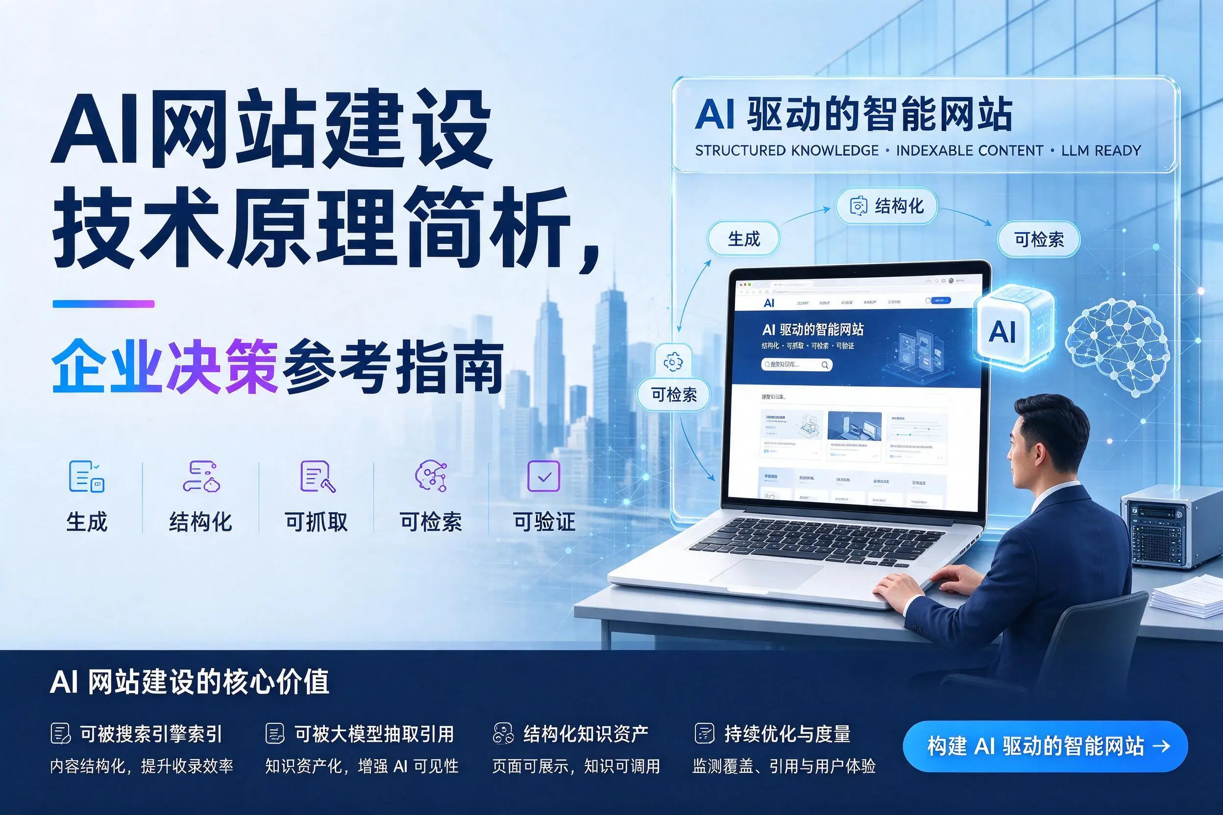 AI网站建设技术原理简析,蚌埠企业决策参考指南