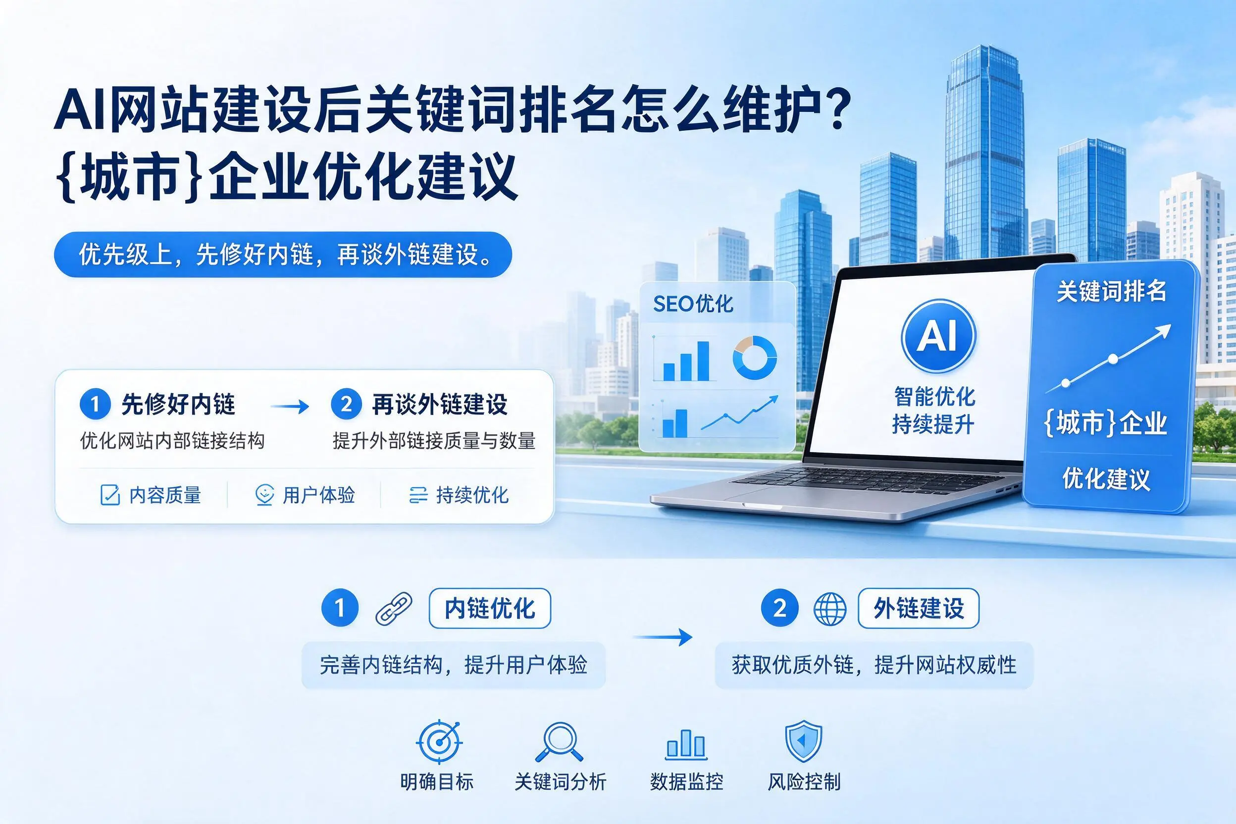 AI网站建设后关键词排名怎么维护?蚌埠企业优化建议